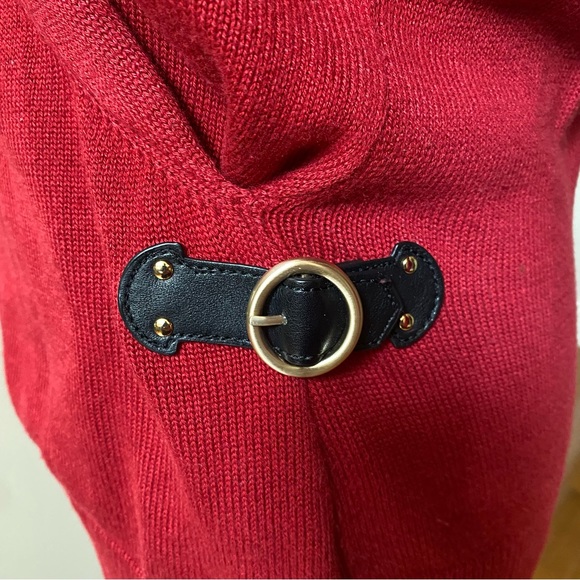 ETCETERA Red Buckle Sweater - Picture 3 of 7